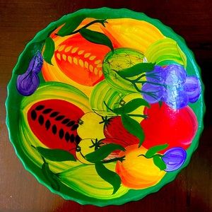Beautiful Hand Painted Fruit Bowl